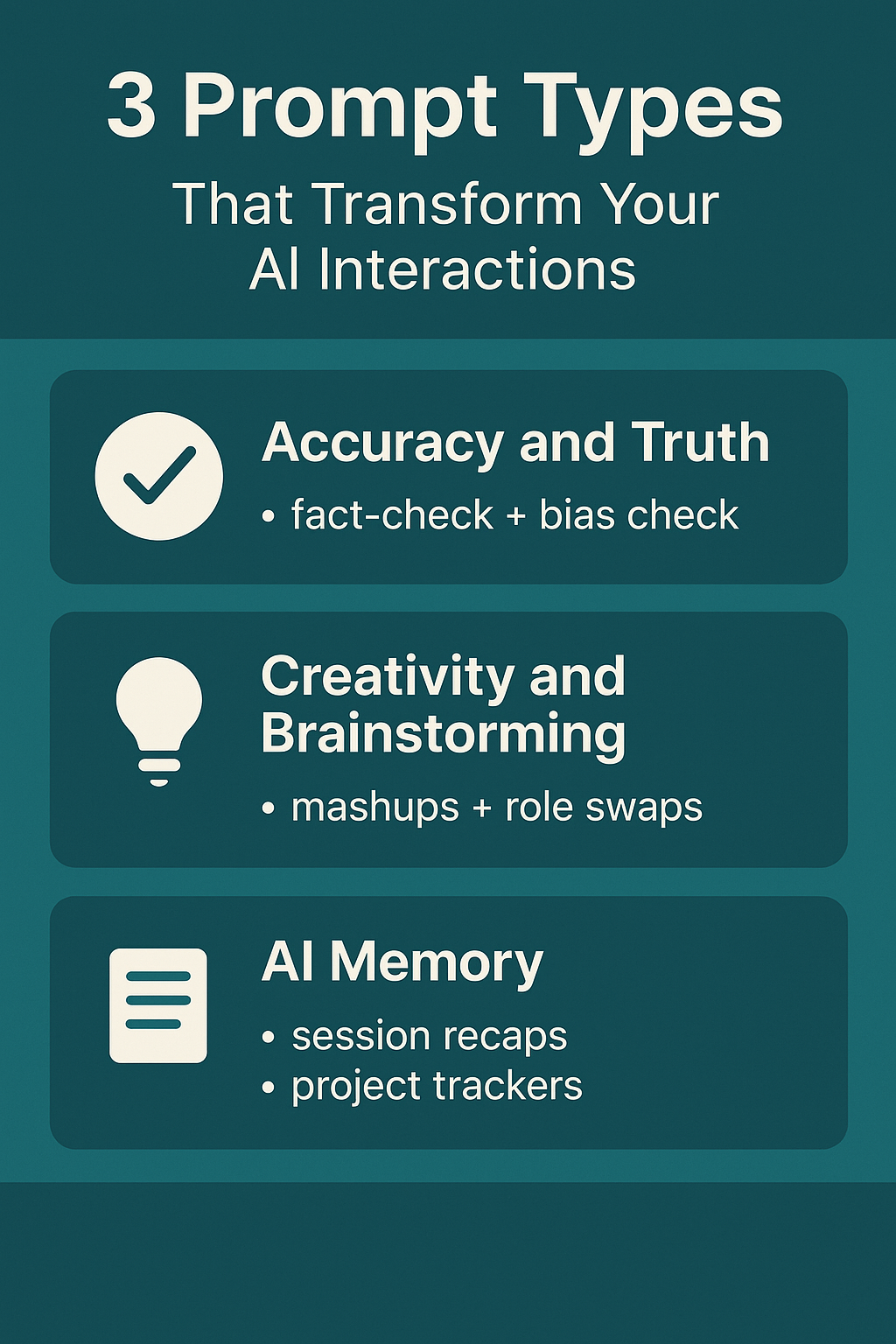 3 Prompt Types That Transform Your AI Interactions