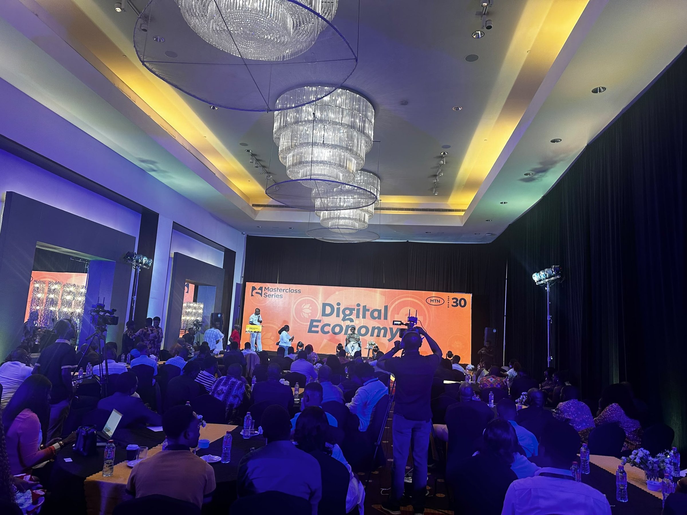 MTN Masterclass Series — Digital Economy, packed venue at Kempinski Hotel Accra